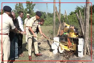 intoxicants burnt in Golaghat