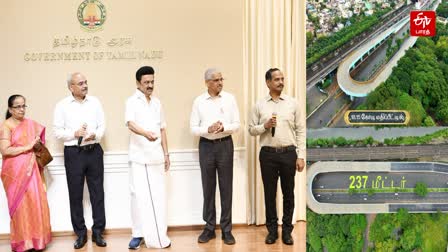 CM MK Stalin inaugurated U turn flyover in chennai