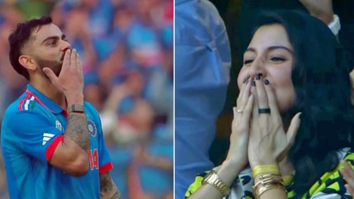 Anushka Sharma Shows Love for Virat Kohli at India-Australia Test Match, Sparks Fan Frenzy