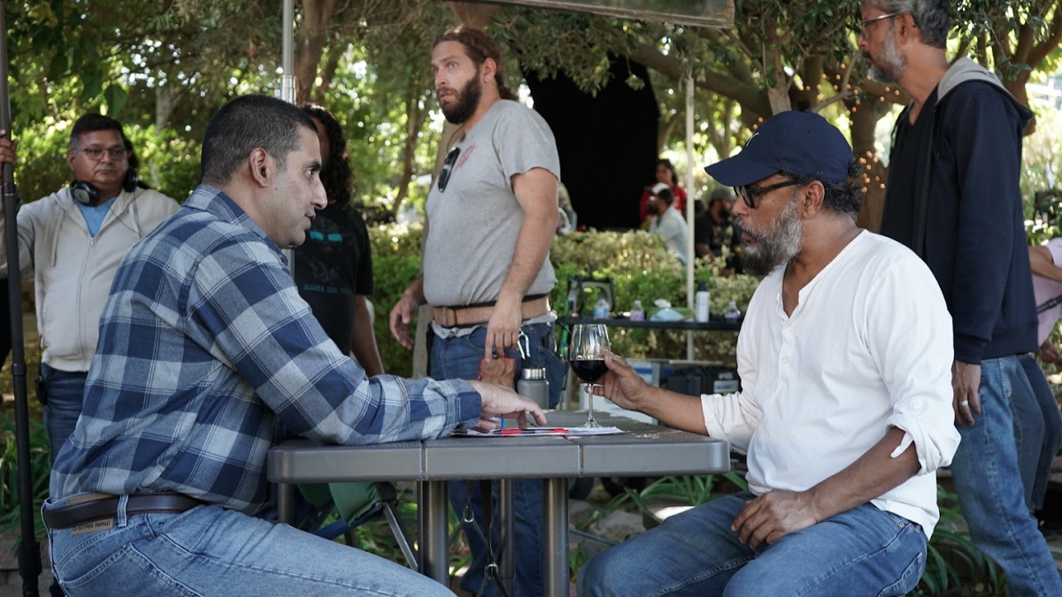 Director Shoojit Sircar with Abhishek Bachchan