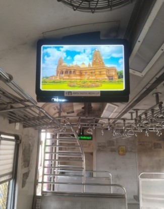 tv in local train