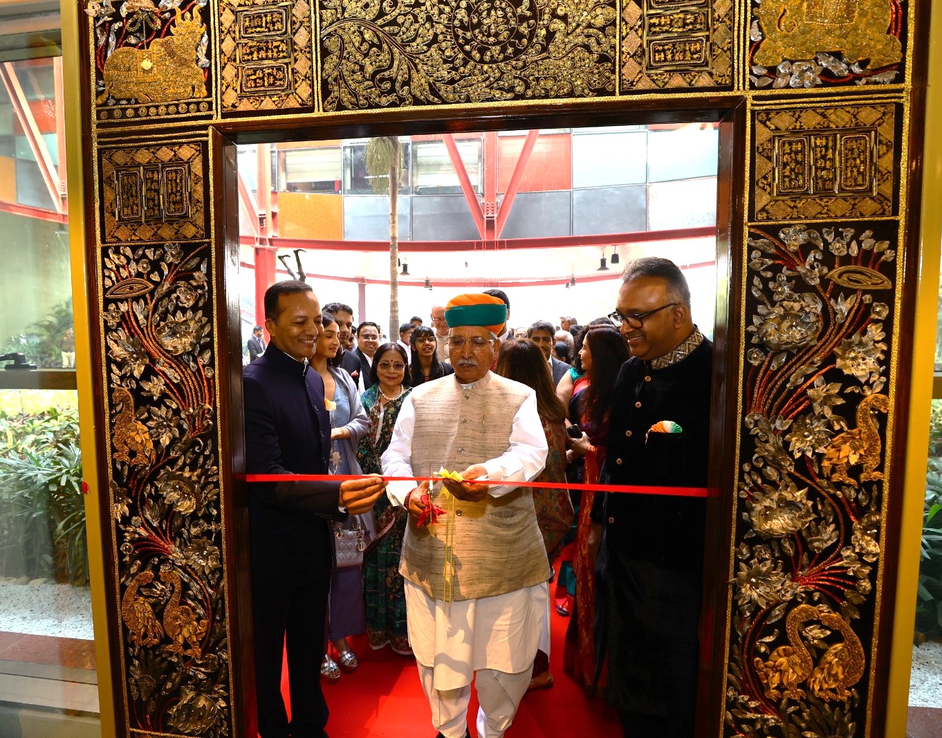 Constitution Museum inaugurated in OP Jindal Global University Sonipat Om Birla Arjun Meghwal Naveen Jindal