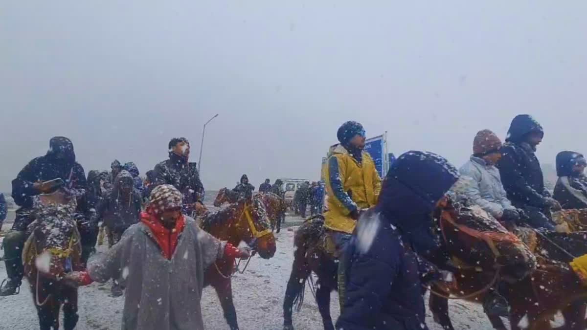 tourist-resort-sonamarg-receives-fresh-snowfall-leh-srinagar-road-suspended-for-traffic