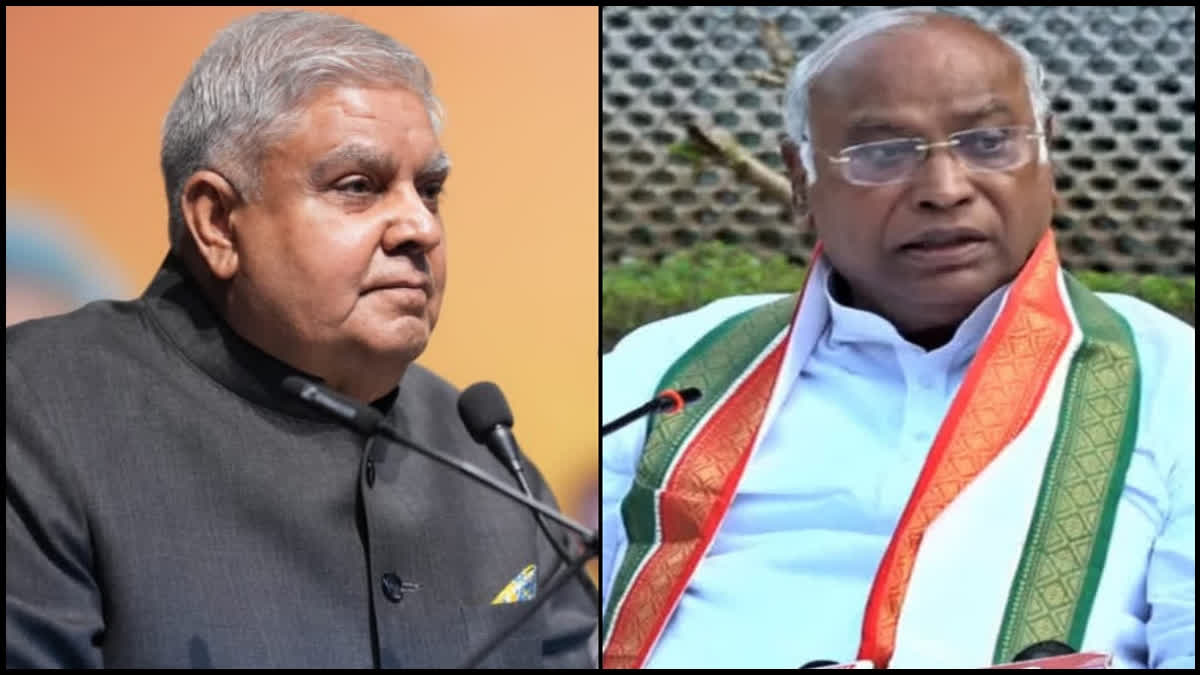 V-P Dhankhar writes to Kharge again, invites him to residence on Christmas Day