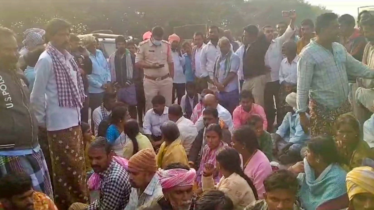 people protesting on the street