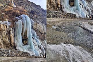 Snowfall in Lahaul Valley