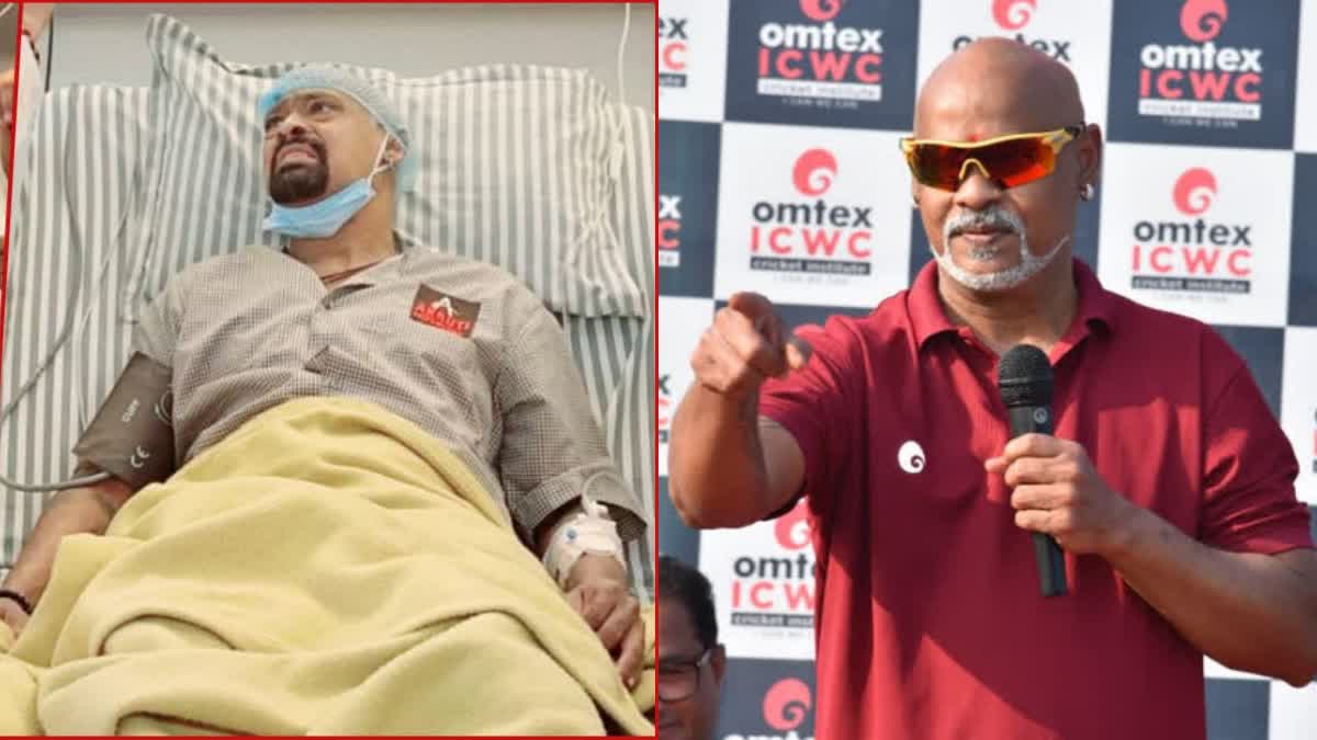 VINOD KAMBLI  KAMBLI HOSPITALISED  FORMER CRICKETER VINOD KAMBLI  ವಿನೋದ್​ ಕಾಂಬ್ಳಿ