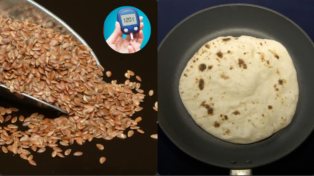 There are many benefits of eating flaxseed powder with roti to control diabetes