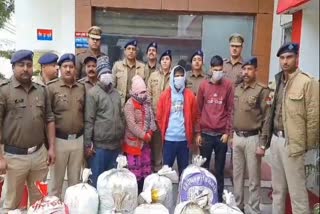 COUPLE ARRESTED WITH GANJA