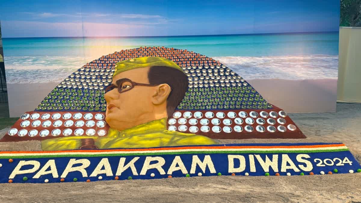 PM Modi praises Eminent sand artist Sudarsan Pattnaik for Netaji Subash Chandra Boses sand art