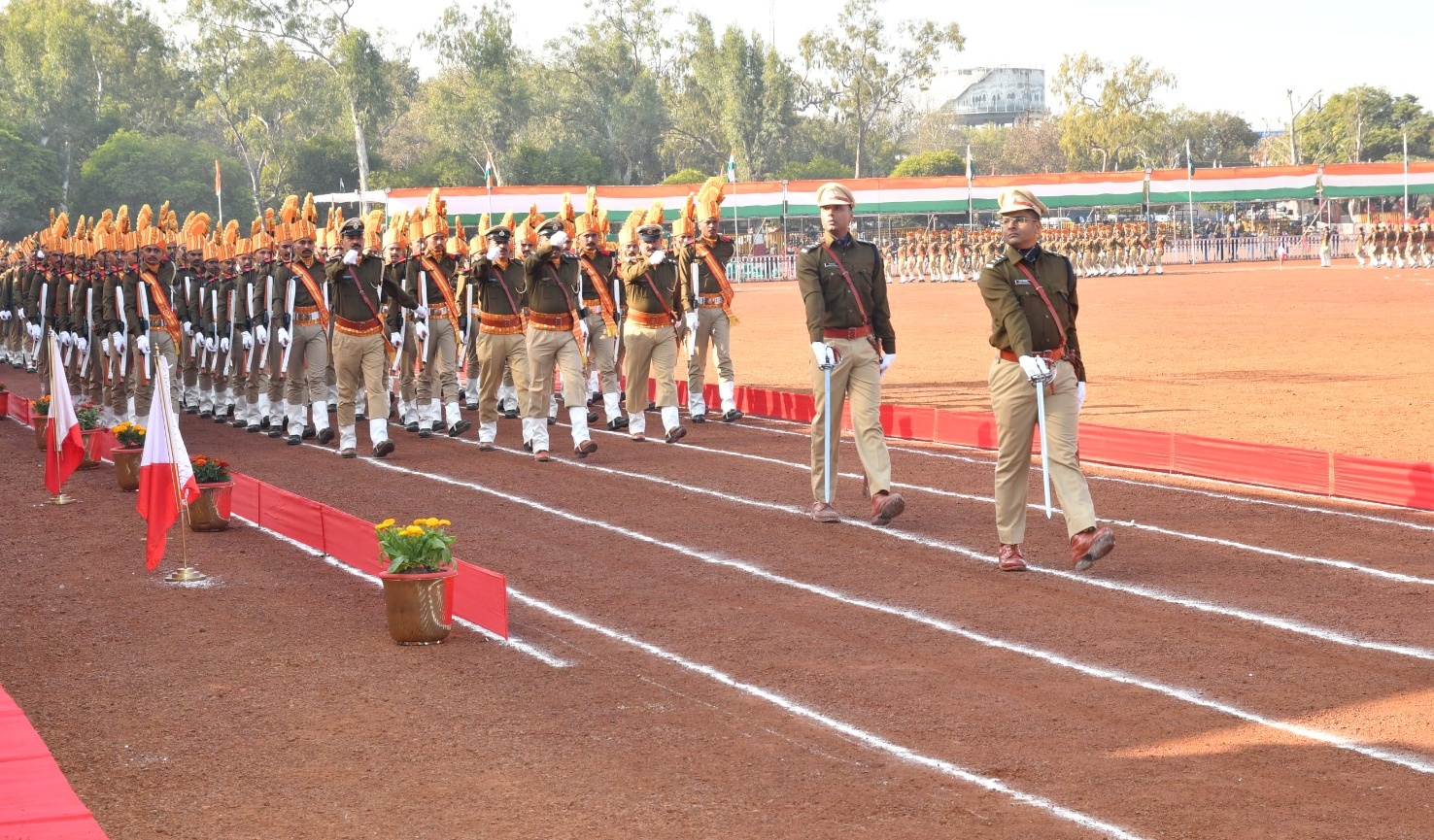 Bhopal Final rehearsal of state level Republic Day