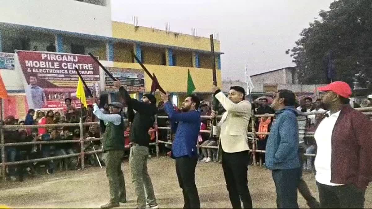 Firing in Volleyball Tournament Inauguration in Malda