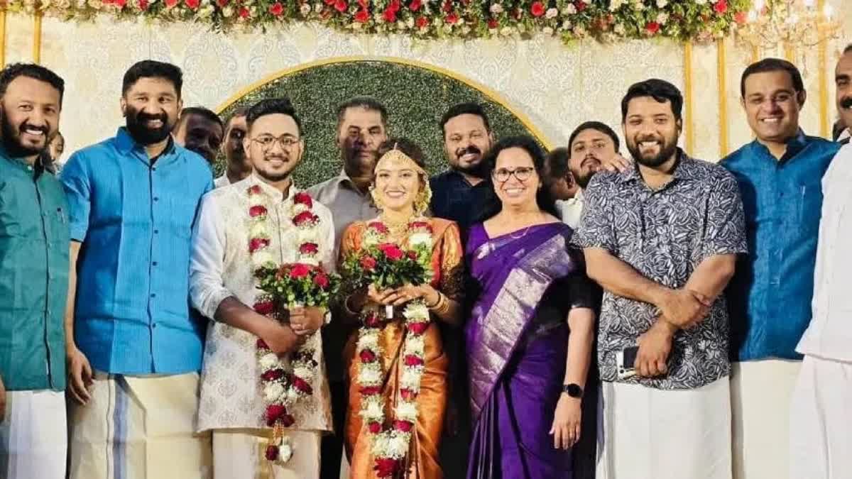 KK RAMA SON WEDDING  RMP LEADER TP CHANDRASEKHARAN  ടിപി ചന്ദ്രശേഖരന്‍റെ മകന്‍റെ വിവാഹം  കെകെ രമ മകന്‍റെ വിവാഹം