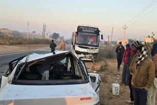 Mother-Daughter Duo Among Three Killed After Car Collides Head-On With Bus In Rajasthan's Bikaner