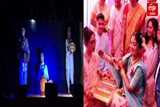 Puppet Dance performed at a unique wedding party in Nalbari