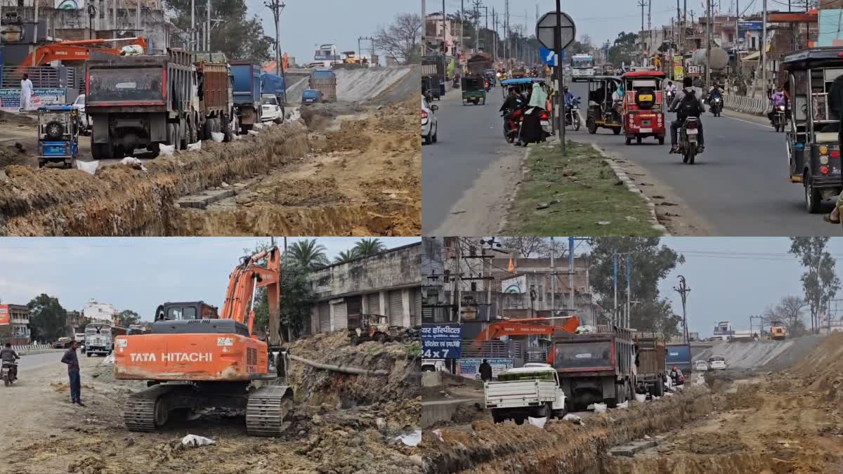 Koderma-Barhi four lane road