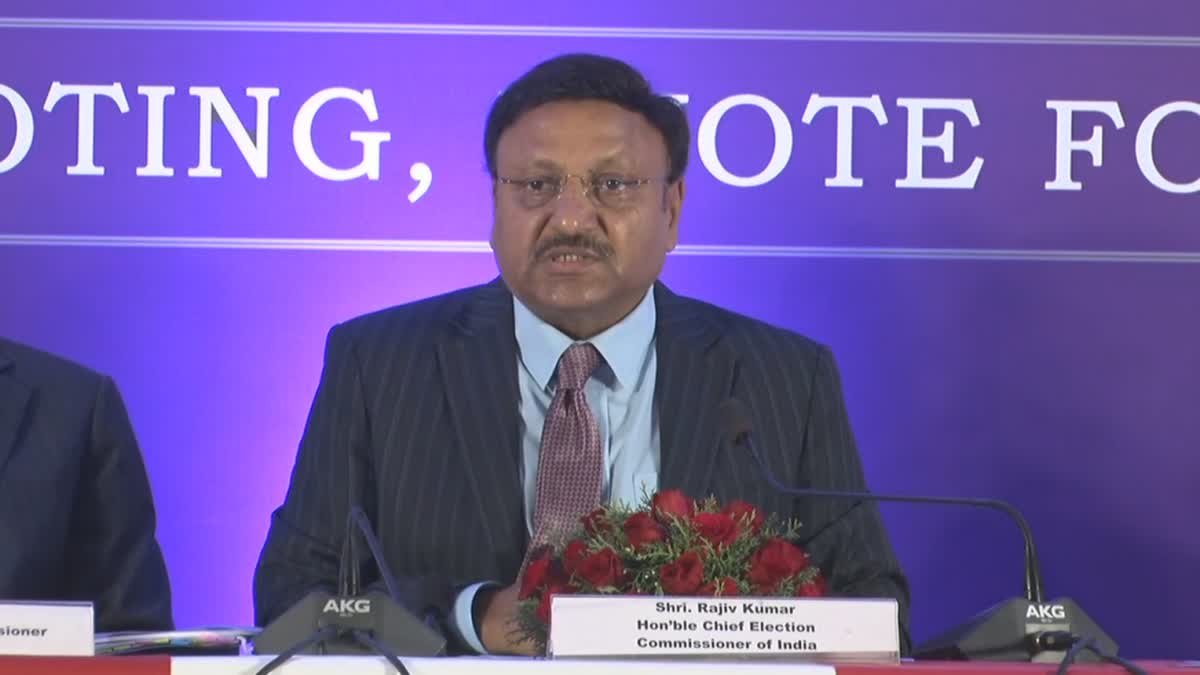 Election commissioner Rajiv kumar