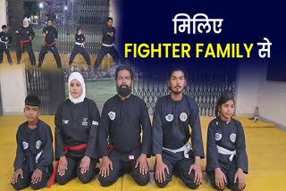husband wife and son are national players of karate