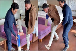 Jammu and Kashmir Para cricket team captain Amir Hussain Lone is a 'real hero and an inspiration', legendary Sachin Tendulkar said on Saturday after he met the differently-abled sportsman during his trip to the valley.