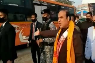 Himanta Biswa Sarma in Nagaon