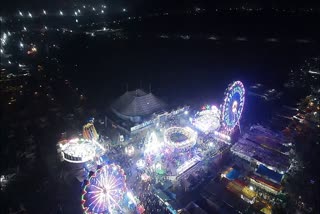 Night Drone Visuals in Medaram jatara