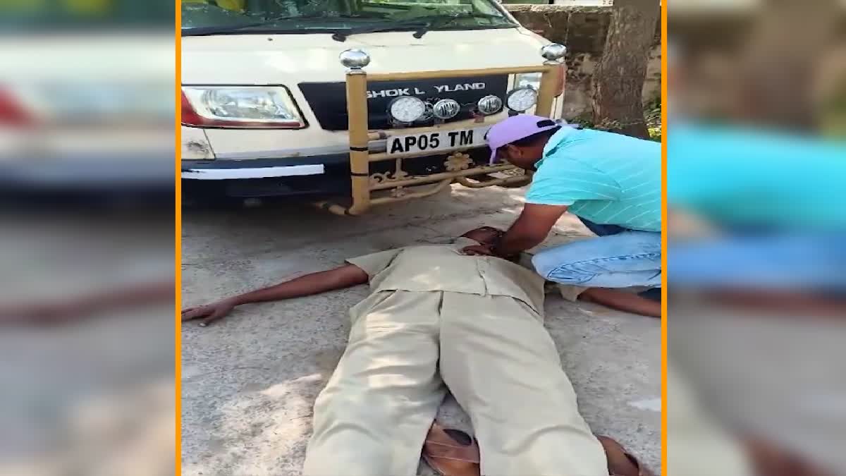 police_cpr_to_driver_and_saved_his_life_in_ntr_district