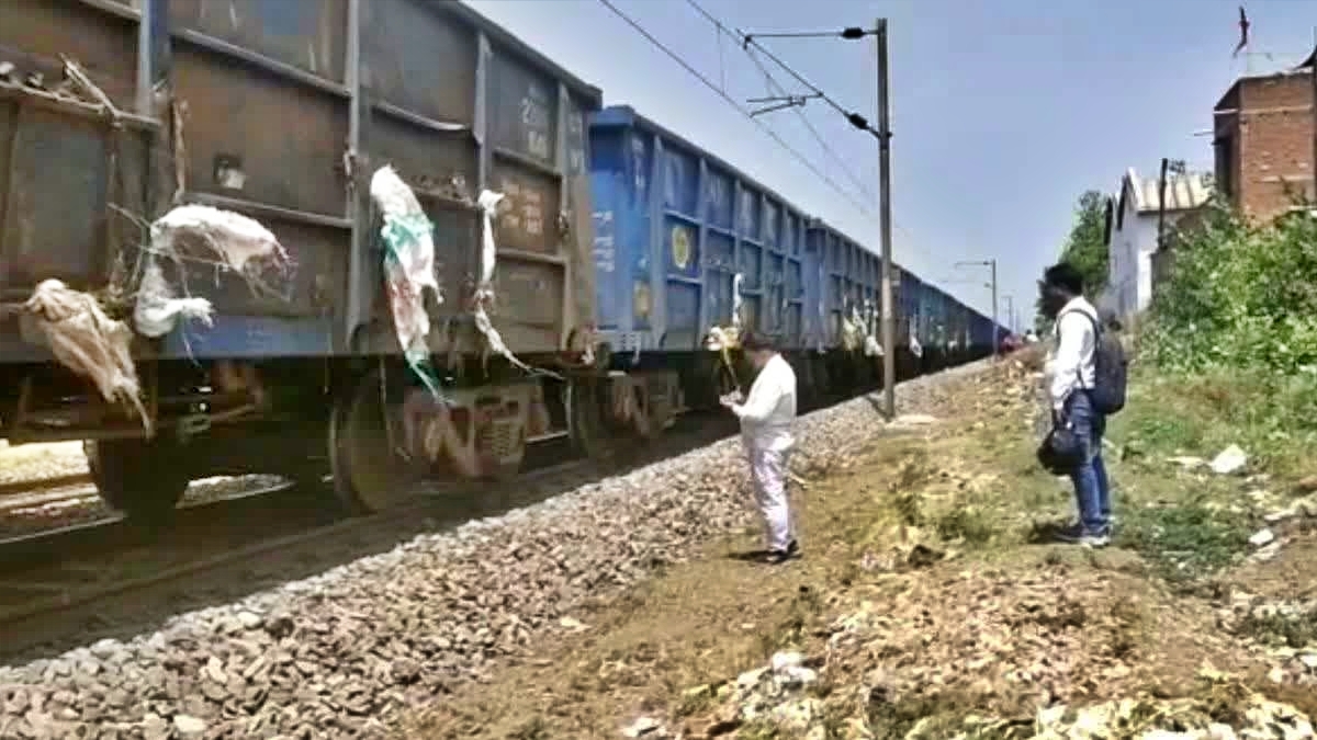 Goods Train 'Chained To Tracks' In Bihar