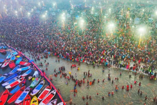 Devotees gather at Sangam for the final holy dip of Maha Kumbh, as a rare celestial alignment of seven planets graces the skies on Mahashivratri on February 26.