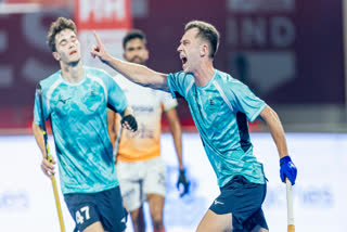 Sam Ward’s brace secured a thrilling 3-2 victory for England over Indian men's hockey team in the FIH Hockey Pro League 2024/25 match at the Kalinga Stadium in Bhubaneswar on Monday.