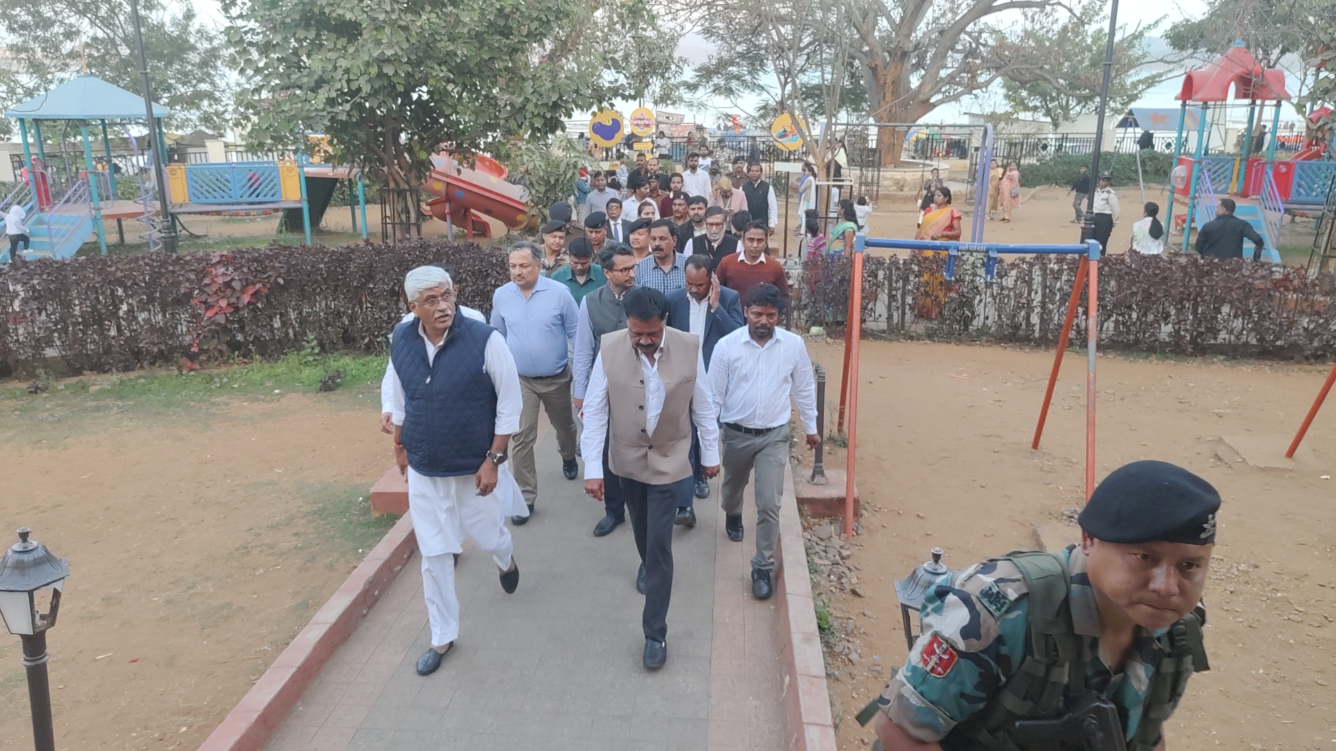 Gajendra Singh Shekhawat visited Patratu Dam in Ramgarh