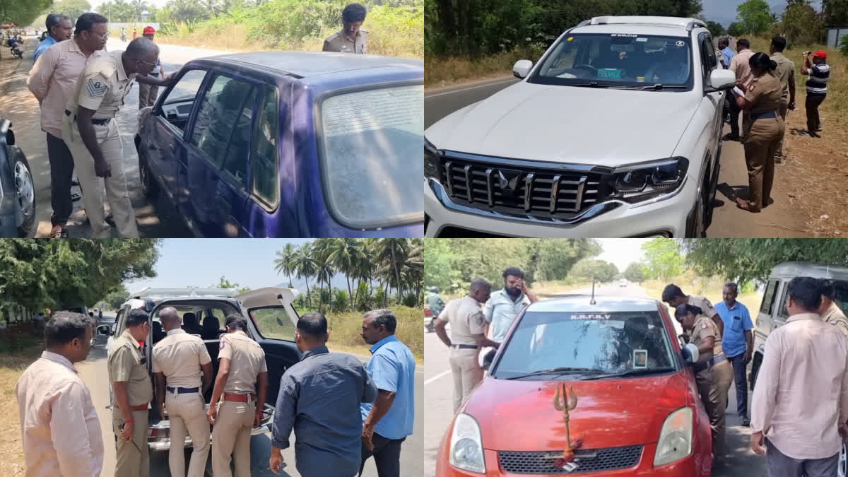 ELECTION COMMISSION  LOKSABHA ELECTION 2024  CHECKING IN IDUKKI BORDER AREAS  INSPECTION ON VEHICLES