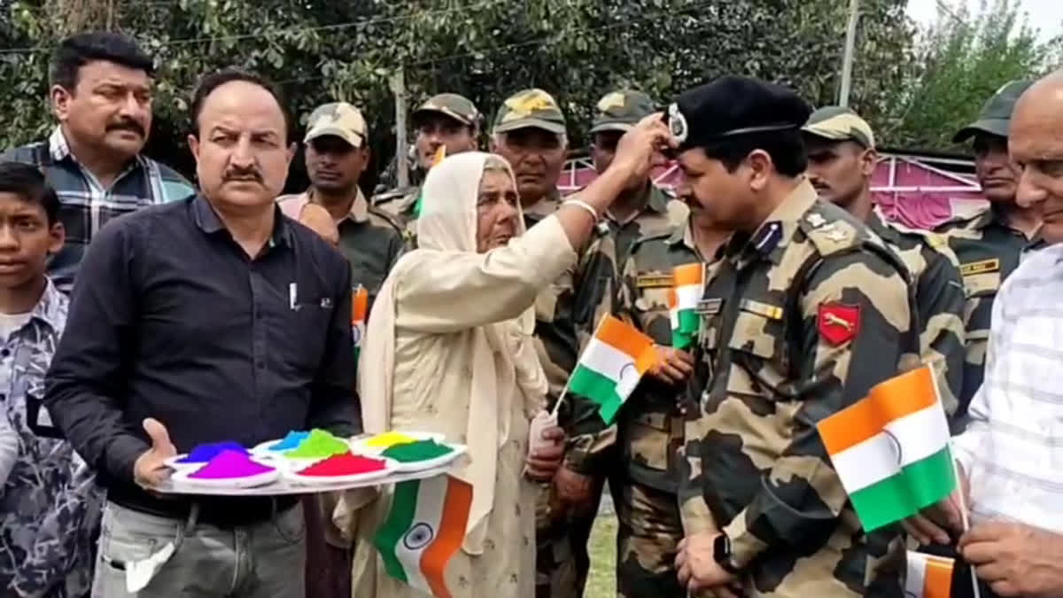 BSF celebrated Holi with families of martyrs