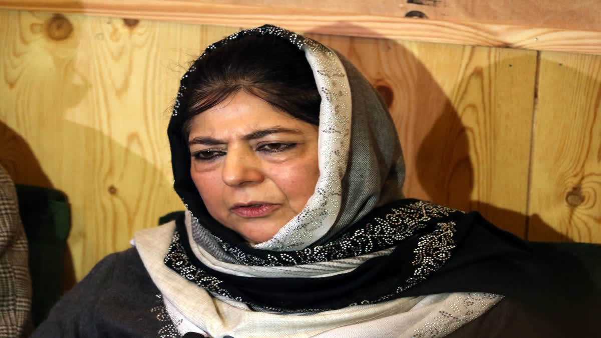 J-K's lithium reserves will be 'plundered', 'gifted' to companies by BJP govt: Mehbooba
