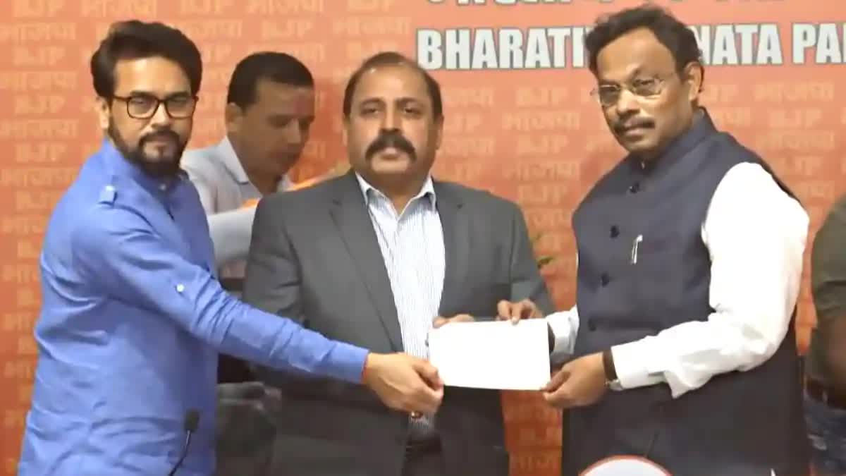 Etv BharatFORMER INDIAN AIR FORCE CHIEF RKS BHADAURIA JOINS BJP