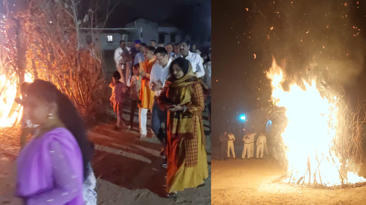 Holika Dahan 2024 in CRPF RAPID ACTION FORCE