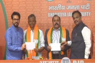 FORMER IAF CHIEF BHADAURIA  RKS BHADAURIA IN BJP  FORMER MP VARAPRASAD RAO JOINS BJP  YSR CONGRESS LEADER VARAPRASAD RAO