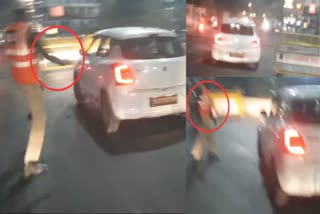 Attempt to run over police in Jaipur