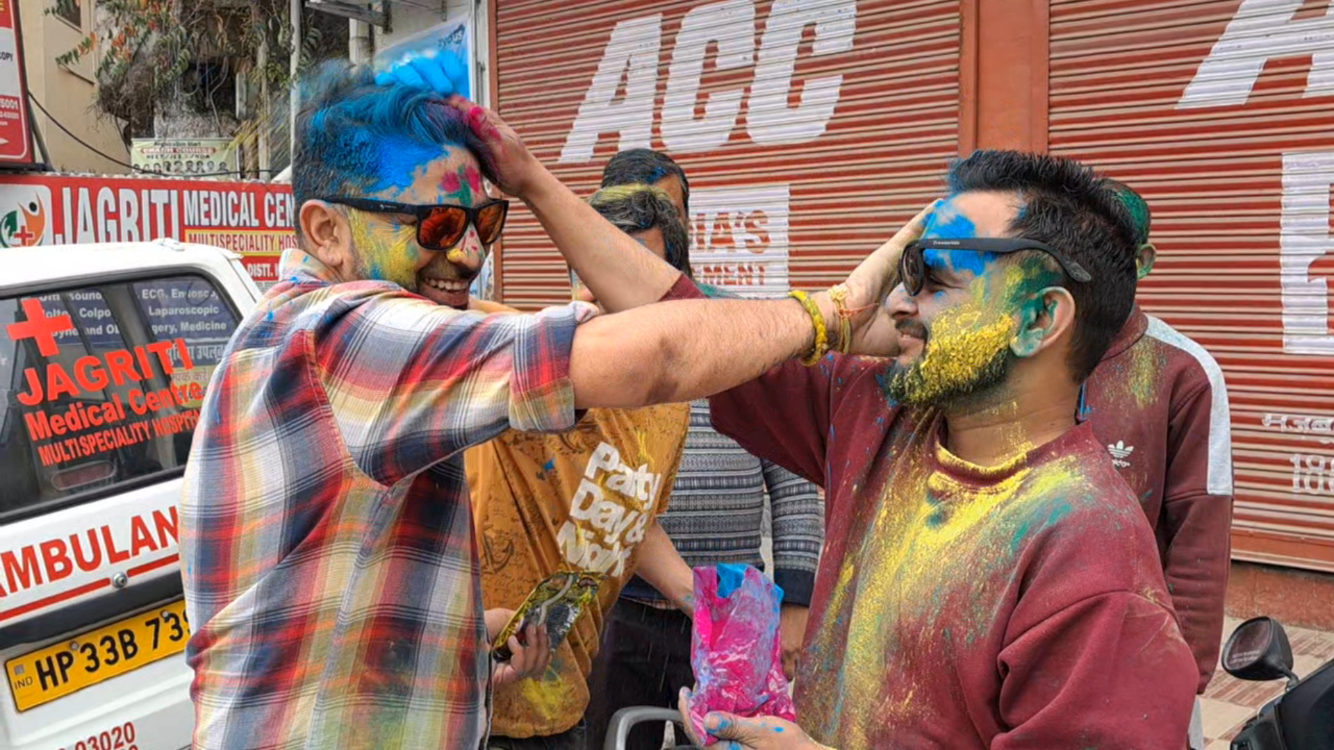 Holi Celebration in Choti Kashi Mandi