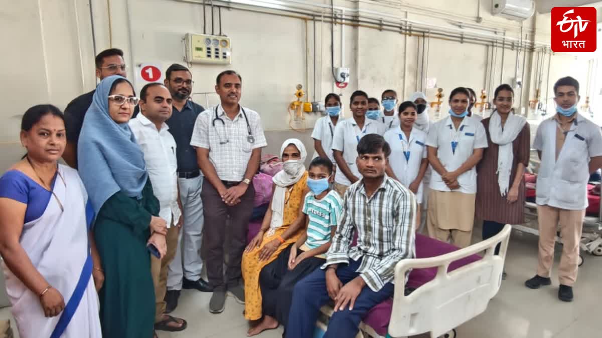 gbs disease patient 11 years old girl discharge from hospital after two months in Nandurbar