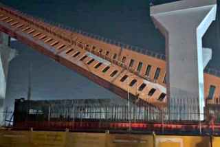 segmental launching gantry crane skids during bullet train bridge construction in vatva ahmedabad gujarat