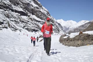 'Snow Marathon' organized in Sissu of Lahaul-Spiti, Himachal Pradesh
