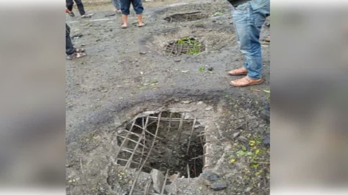 Highway Damaged By IED Blasts