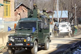 Firing between terrorists and security forces in Bandipora, Jammu and Kashmir