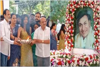 Special pooja by family members to Rajkumar grave