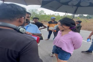 Sunny Leone currently shooting for her Malayalam project in Kerala