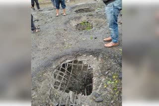 Bridge damaged by IED blast in Manipur