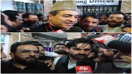 Etv Bharatpdp-apni-party-candidates-file-nominations-for-srinagar-seat