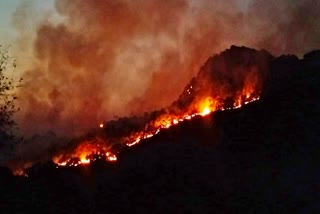 FIRE BREAKS OUT IN PACHMARHI HILLSTATION