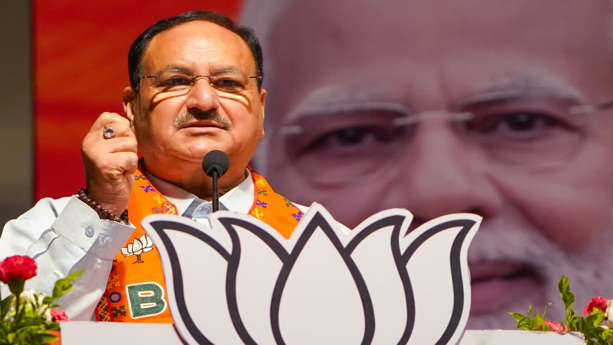 BJP president J P Nadda appealed to the people to vote in favour of the BJP and claimed that if Narendra Modi becomes the prime minister for the third time, India will become the third largest economy.