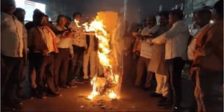 Mamata Banerjee effigy burnt